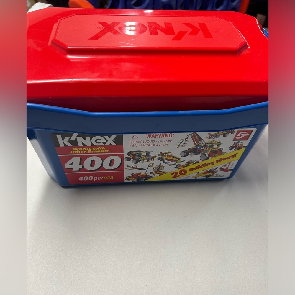 K’nex toys 400/ 20 building Ideas 5+ storage case 4lbs